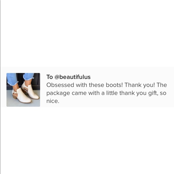 Beige Side Cut Out Buckle Booties - Picture 8 of 8